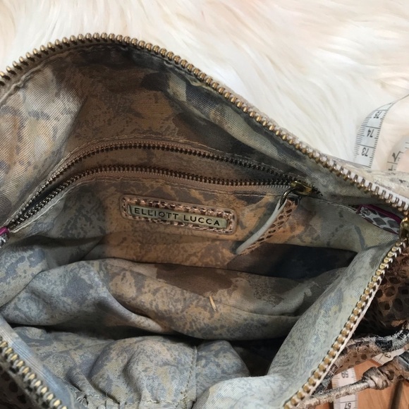 Elliot Lucca Snake Print Clutch